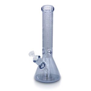 14” Sandblasted Glass Beaker Bong